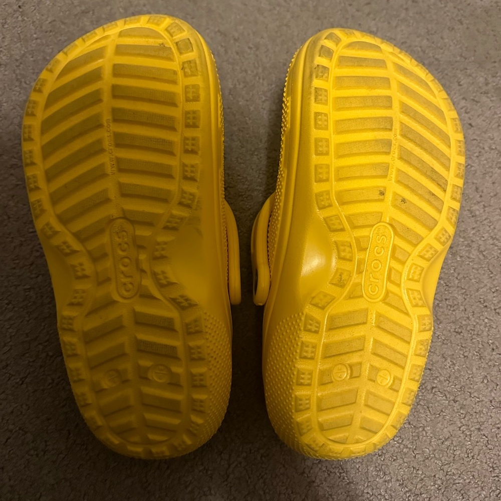 Yellow fuzzy crocs (charms not included) - Picture 3 of 4